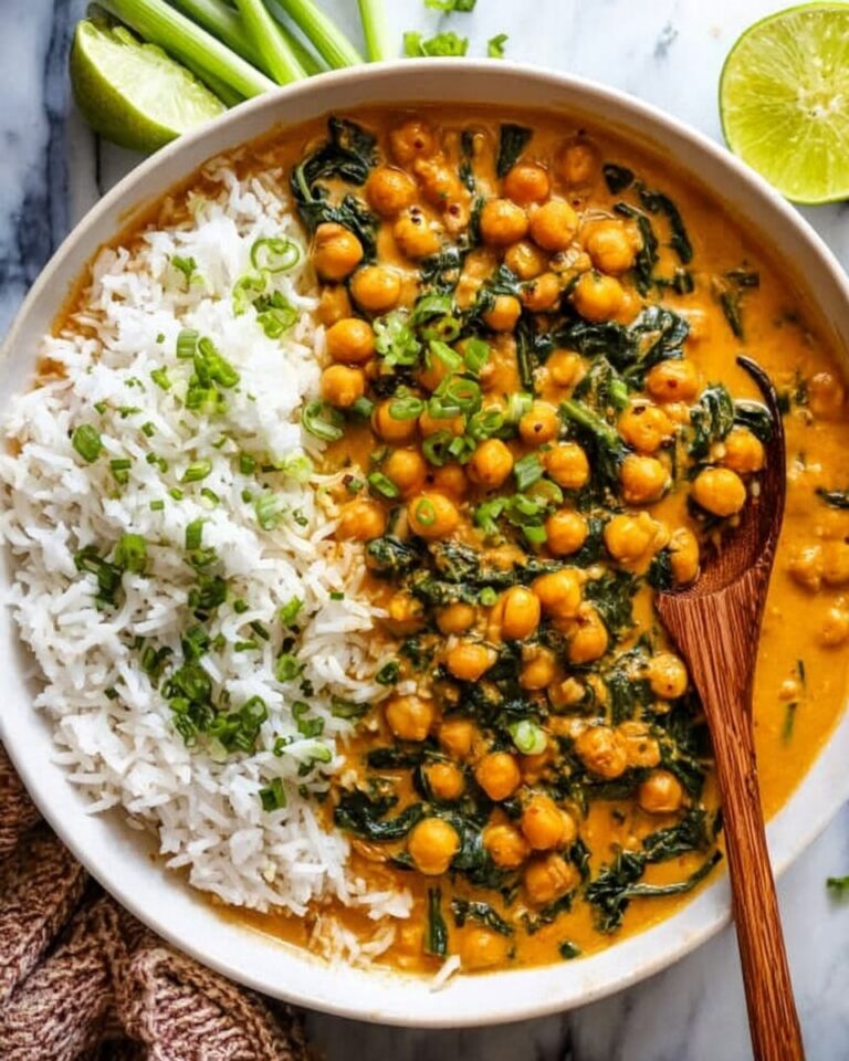 Creamy Chickpea Curry with Coconut Milk and Spices Recipe