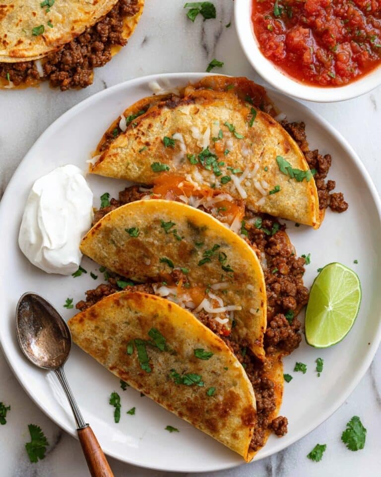 Baked Beef & Green Chili Tacos Recipe