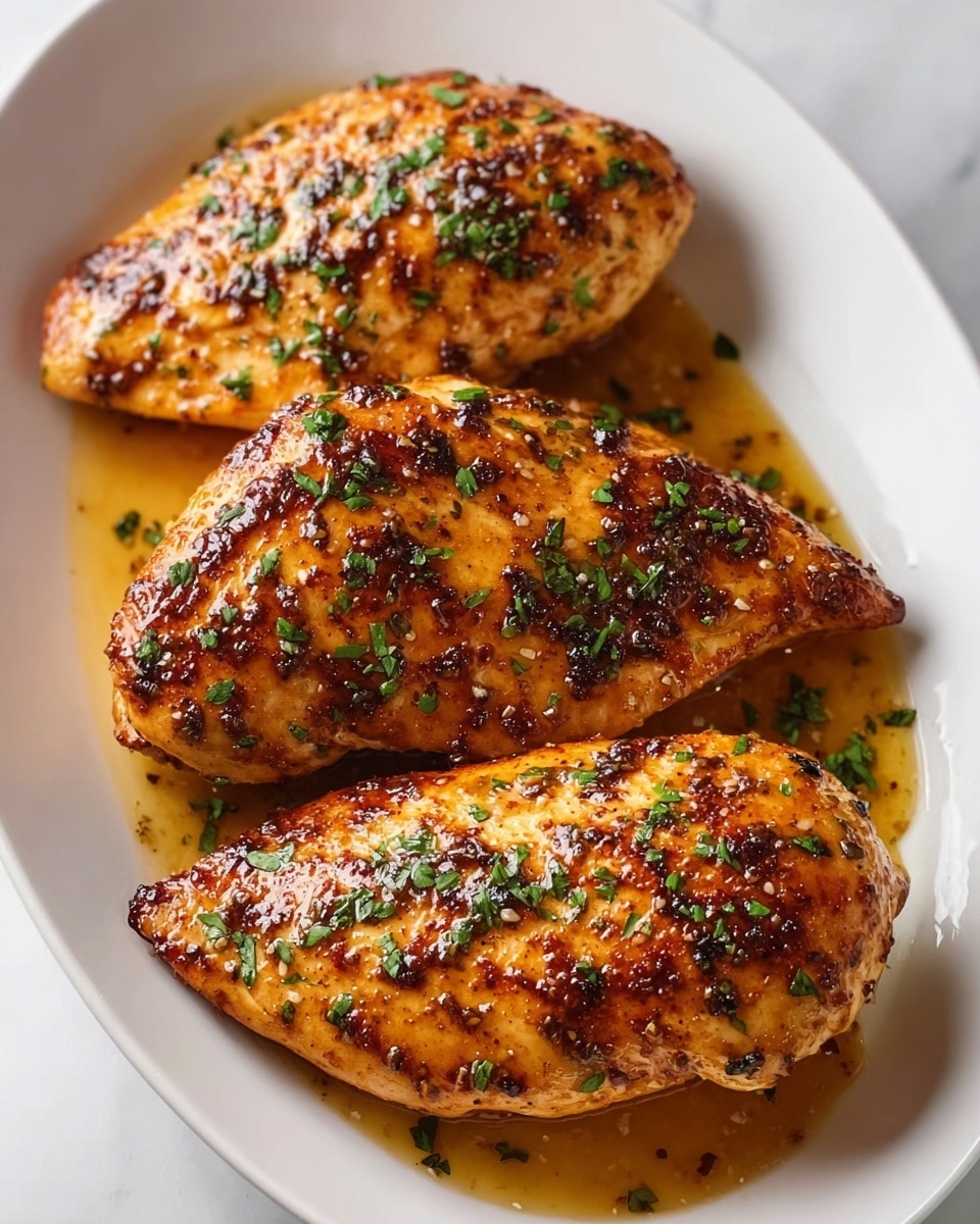 A close-up of a piece of grilled chicken held by a fork showing three visible layers: the outermost layer is dark golden brown with a slightly crispy texture and scattered green herb bits, the middle layer is a thin crust of cooked spices and herbs, and the innermost layer is tender, white cooked meat. The background shows more pieces of similarly cooked chicken on a white marbled surface. photo taken with an iphone --ar 4:5 --v 7